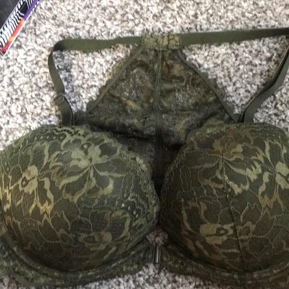 Pink date racer back bra